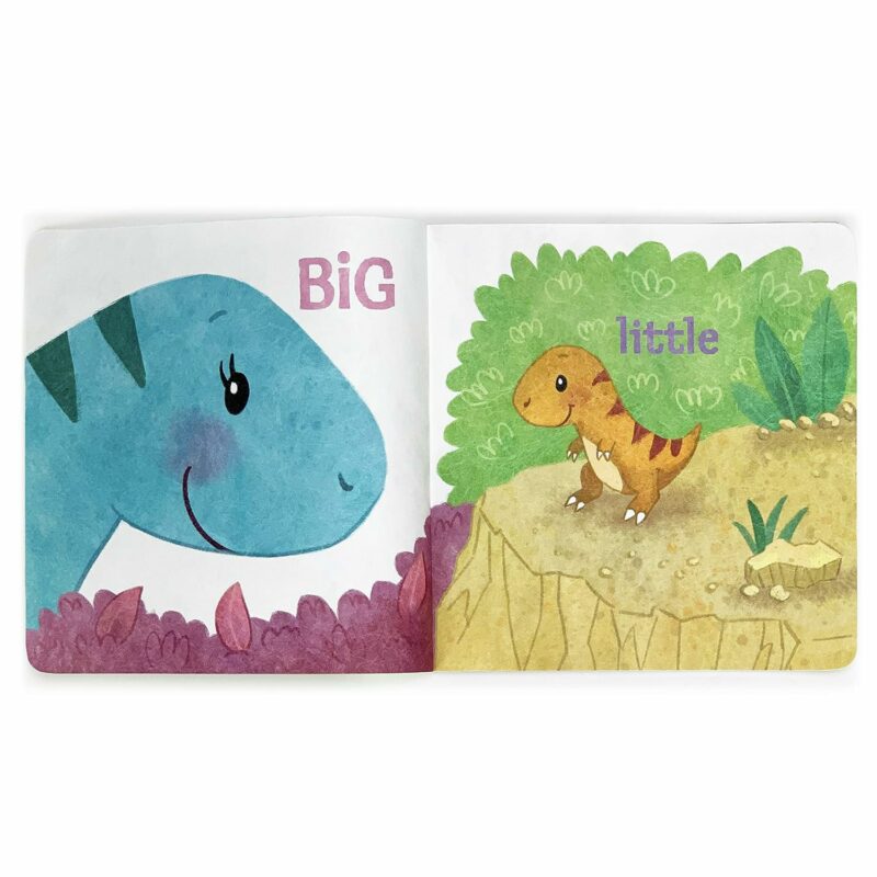 Dinosaurs Big & Little Tuffy Teether Indestructible Book made by