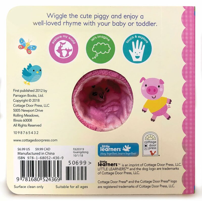 This Little Piggy Nursery Rhyme Finger Puppet Board Book made by