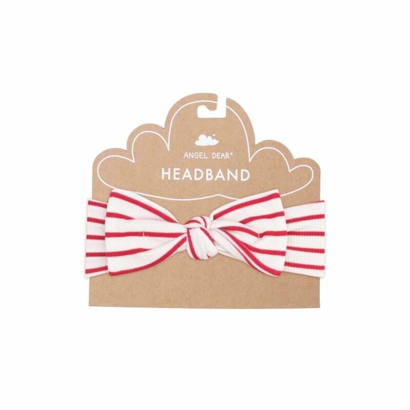 Angel Dear Stripe Vintage Red Knot Headband
