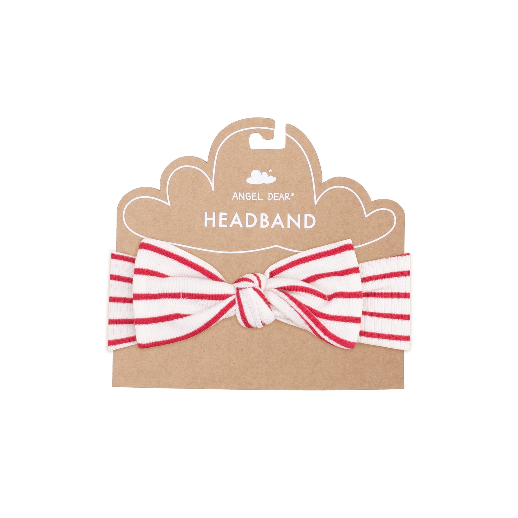 Angel Dear Stripe Vintage Red Knot Headband