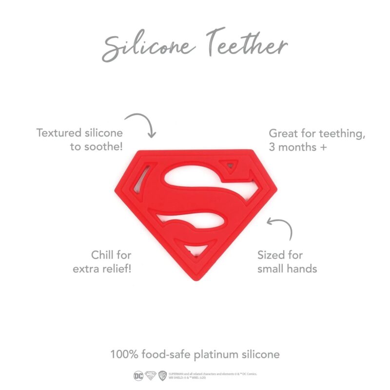 Bumkins Silicone Teether: Superman available at Blossom