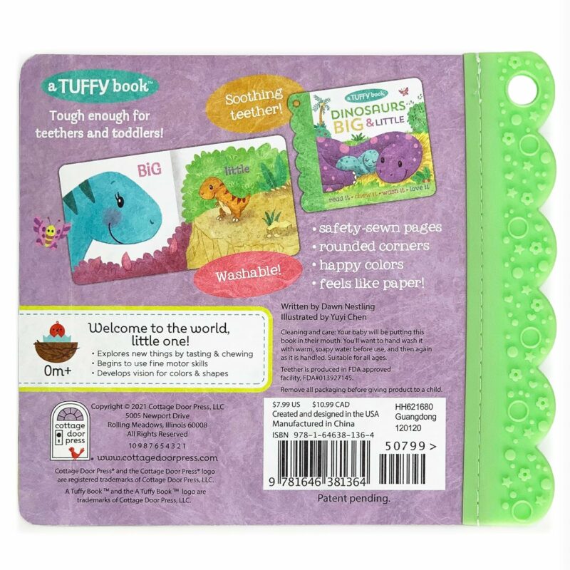 Dinosaurs Big & Little Tuffy Teether Indestructible Book part of our  collection
