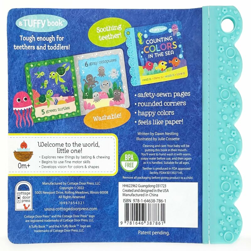 Counting Colors in the Sea Tuffy Teether Indestructible Book part of our  collection