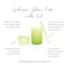 Bumkins Silicone Straw Cup with Lid: Sage available at Blossom