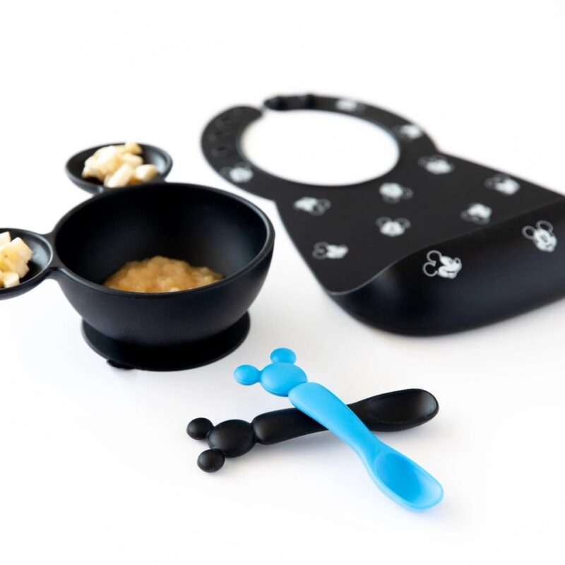 Silicone Dipping Spoons: Mickey Mouse (Black and Blue) from Bumkins