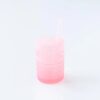 Silicone Straw Cup with Lid: Pink made by Bumkins
