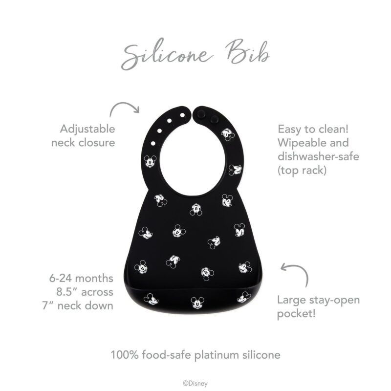 Bumkins Silicone Bib: Mickey Mouse Faces part of our  collection