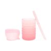Bumkins Silicone Straw Cup with Lid: Pink