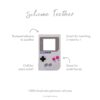 Bumkins Silicone Teether: Game Boy available at Blossom