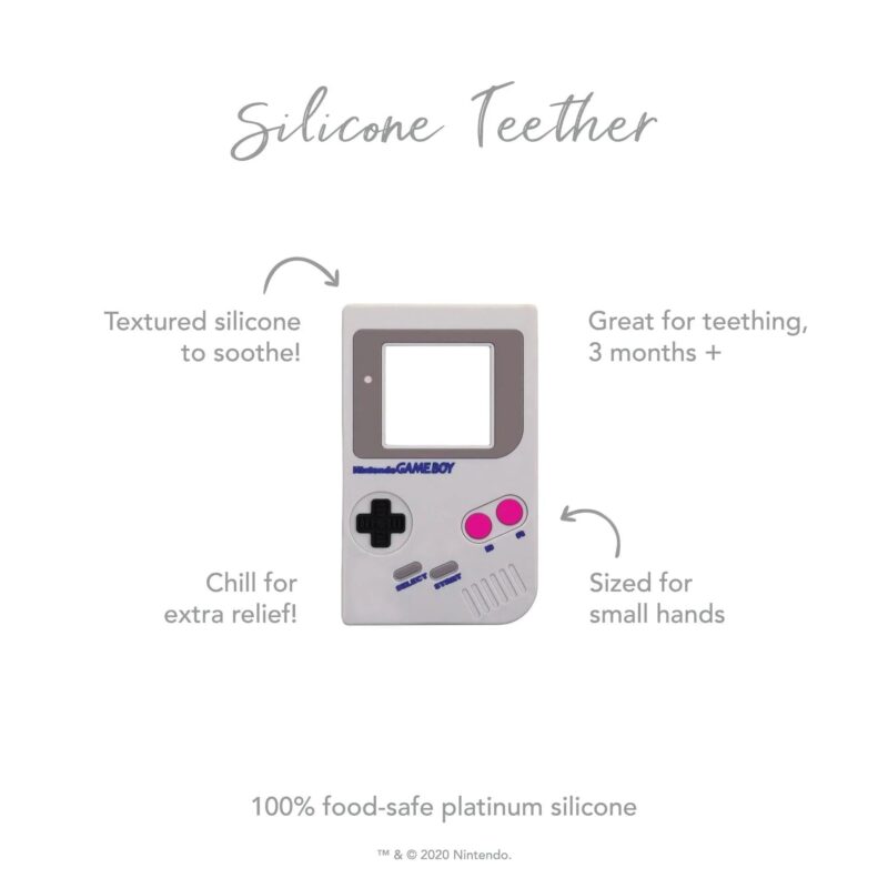 Bumkins Silicone Teether: Game Boy available at Blossom