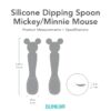 Bumkins Silicone Dipping Spoons: Minnie Mouse (Black and Pink) Feeding