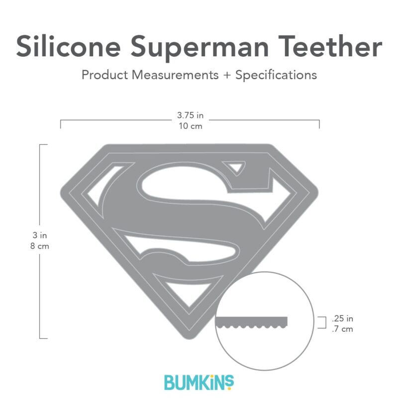 Bumkins Silicone Teether: Superman