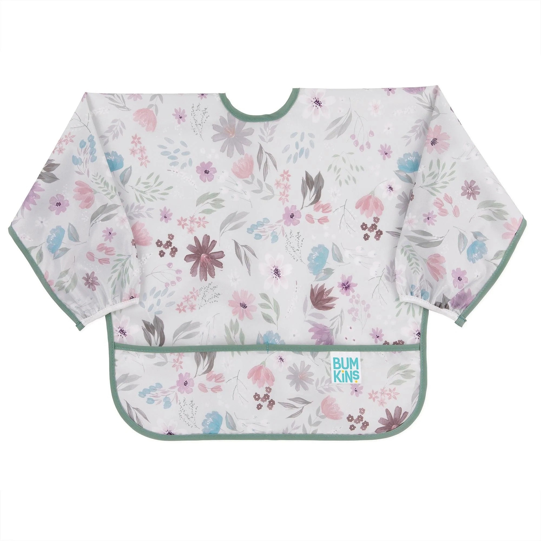 Bumkins Sleeved Bib: Floral