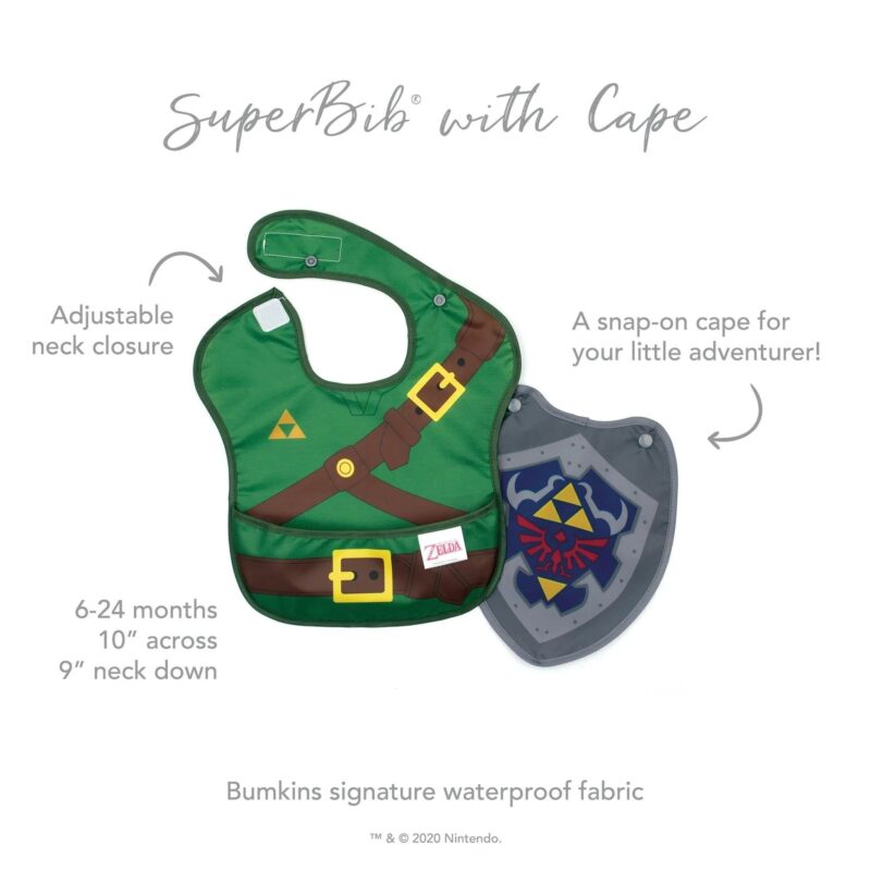 Bumkins Caped SuperBib: The Legend of Zelda Feeding