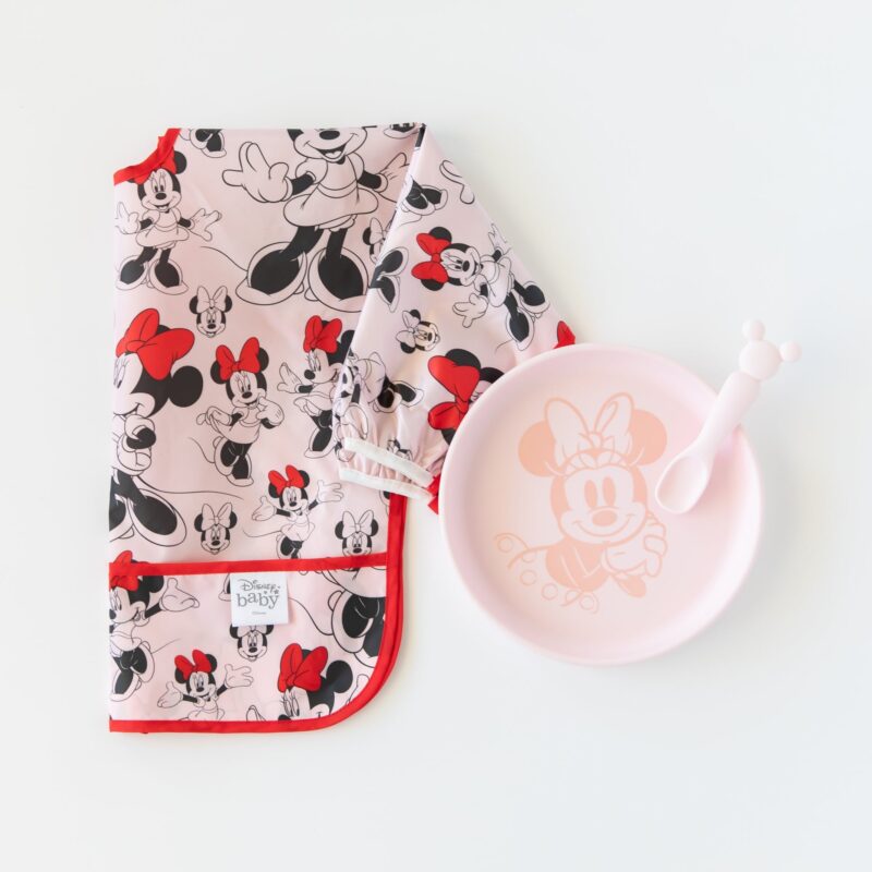 Silicone Plate + Spoon Set: Disney Minnie Mouse made by Bumkins