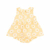 Yellow Mod Daisy Muslin Peter Pan Collar Skirted Bubble from Angel Dear