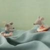 Little Sister Beach Mouse With Flower Float made by Maileg