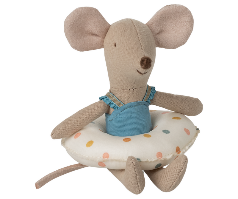Little Sister Beach Mouse With Multi Dot Float from Maileg