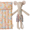 Maileg Dad Beach Mouse With Flower Air Mattress