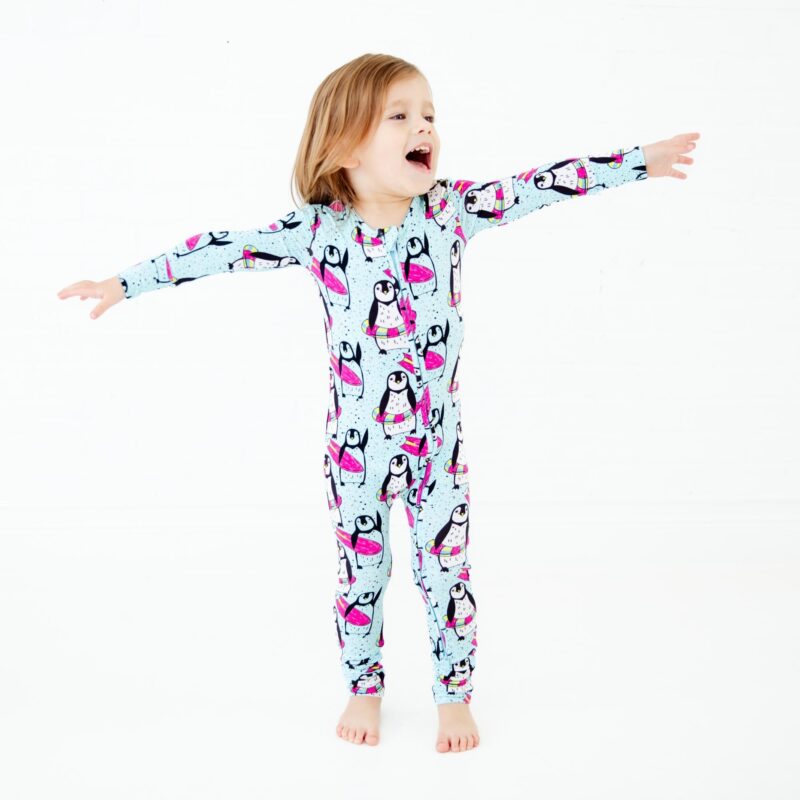 Dreamiere License To Chill Penguin Bamboo Viscose Convertible Footie
