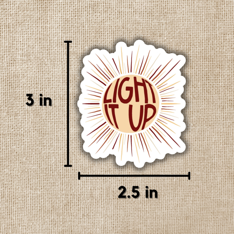 Light It Up Sticker Crescent City from Wildly Enough