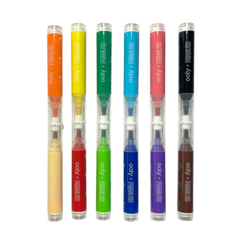 Ooly Peanuts: Double-Ended Brush & Stamp Markers Toys