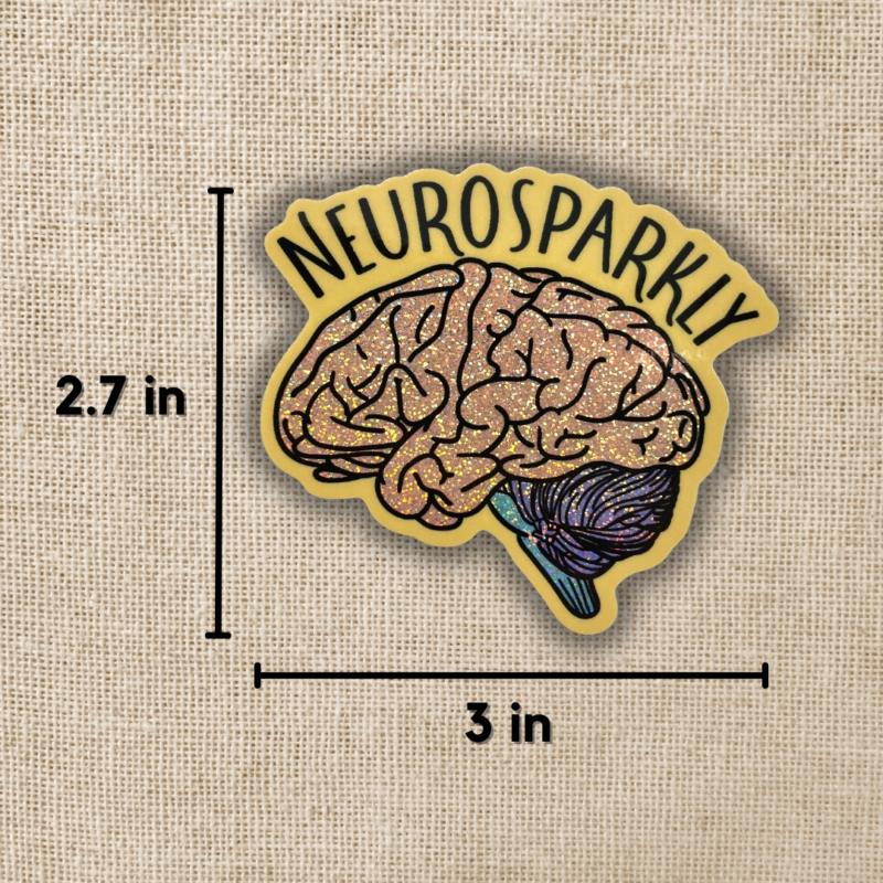 Neurosparkly Holographic Sticker from Wildly Enough