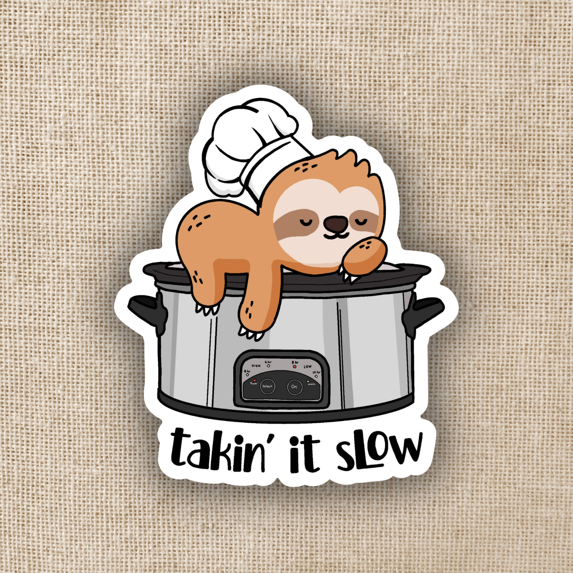 Wildly Enough Taking It Slow Slow Cooker Sloth Sticker