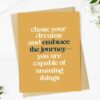 Big Moods Chase Your Dreams... Inspirational Graduation Card