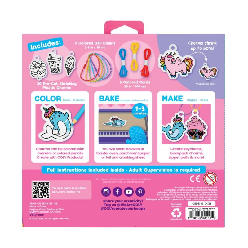 Shrink-Its! D.I.Y. Shrink Art Kit Cute Crew from Ooly