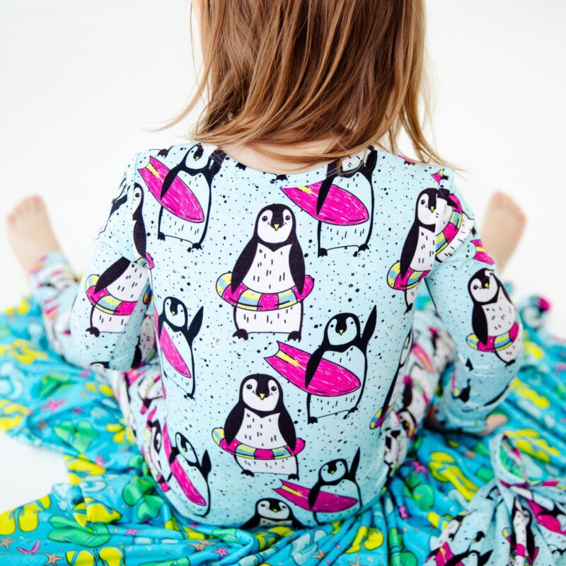 License To Chill Penguin Bamboo Viscose Convertible Footie