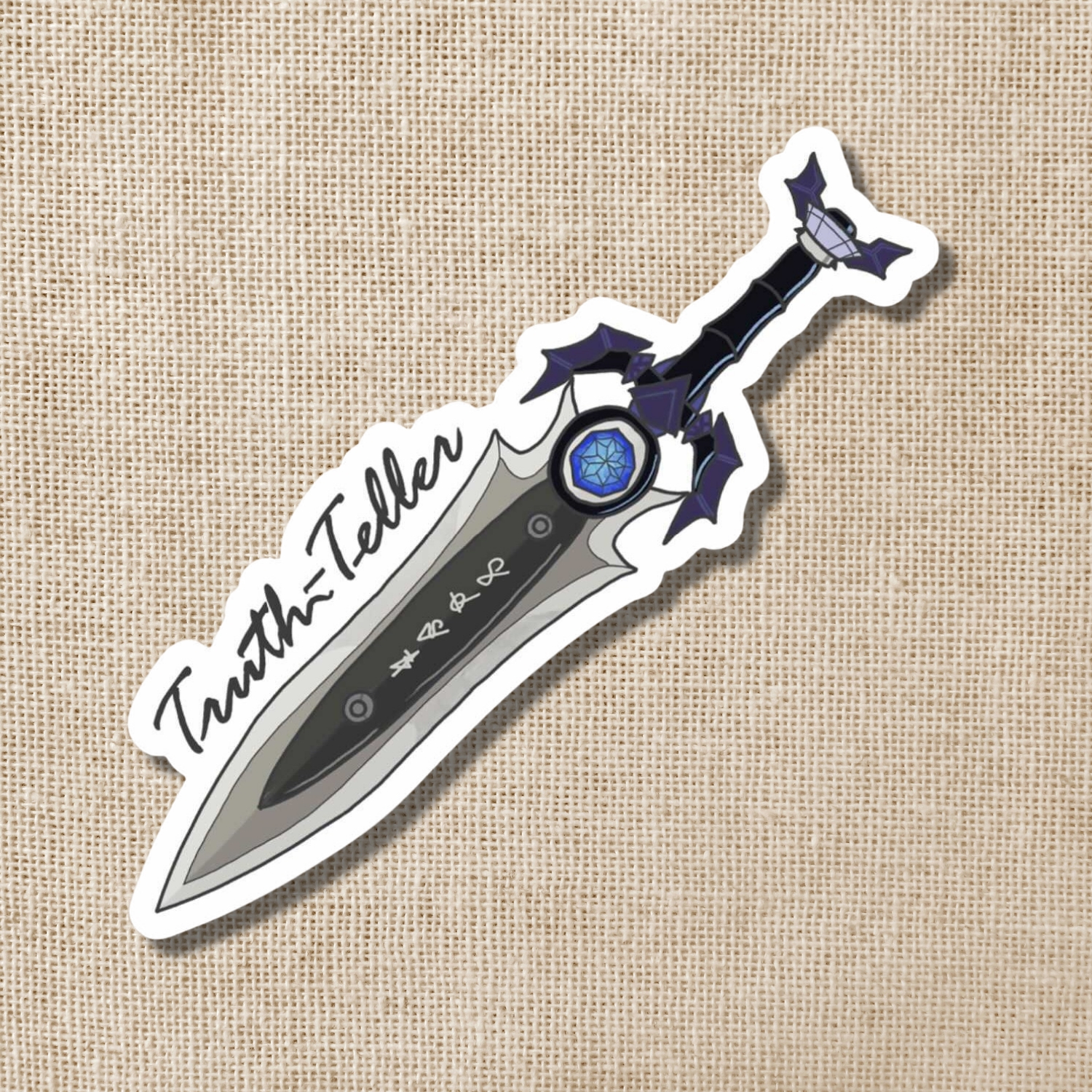Wildly Enough Truth-Teller Dagger Sticker A Court of Thorns & Roses