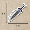 Truth-Teller Dagger Sticker A Court of Thorns & Roses from Wildly Enough