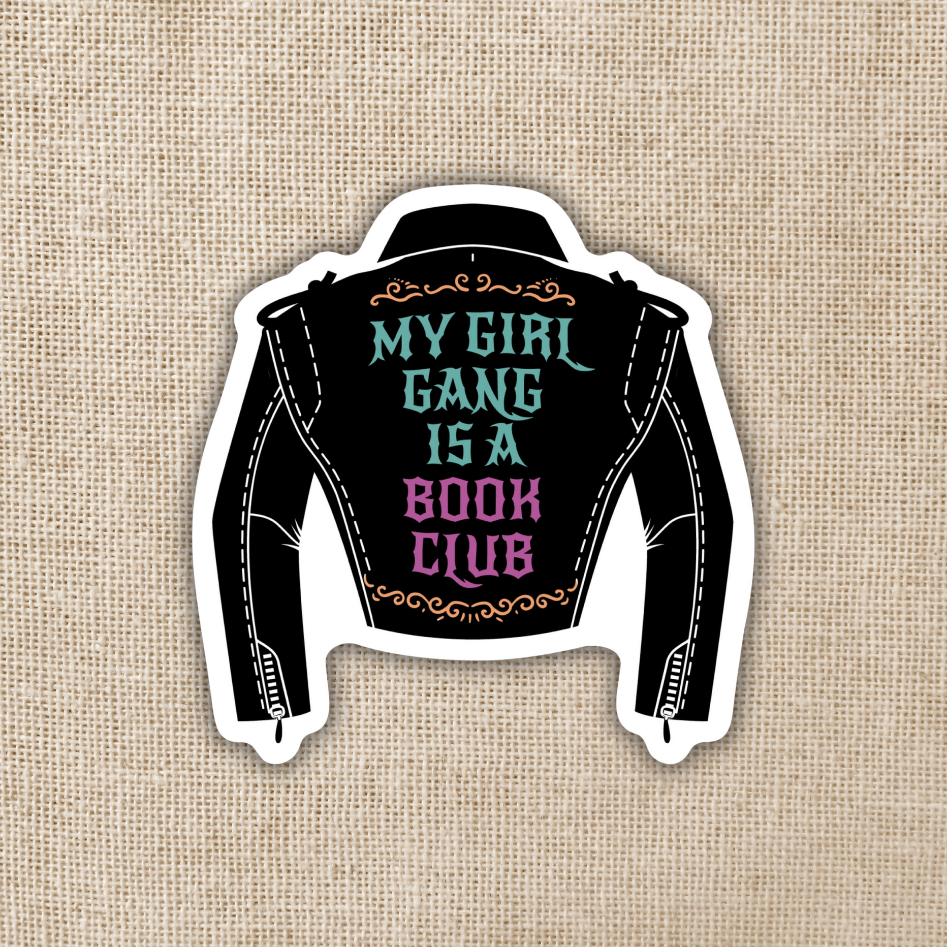 Wildly Enough My Girl Gang is a Book Club Sticker