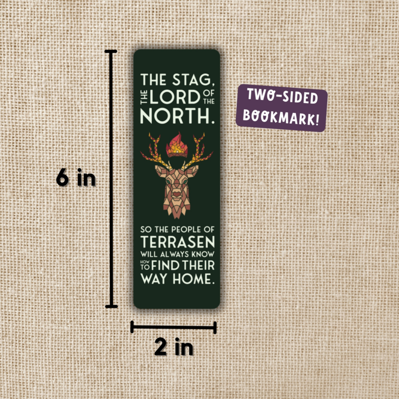 Lord of the North Bookmark Throne of Glass from Wildly Enough