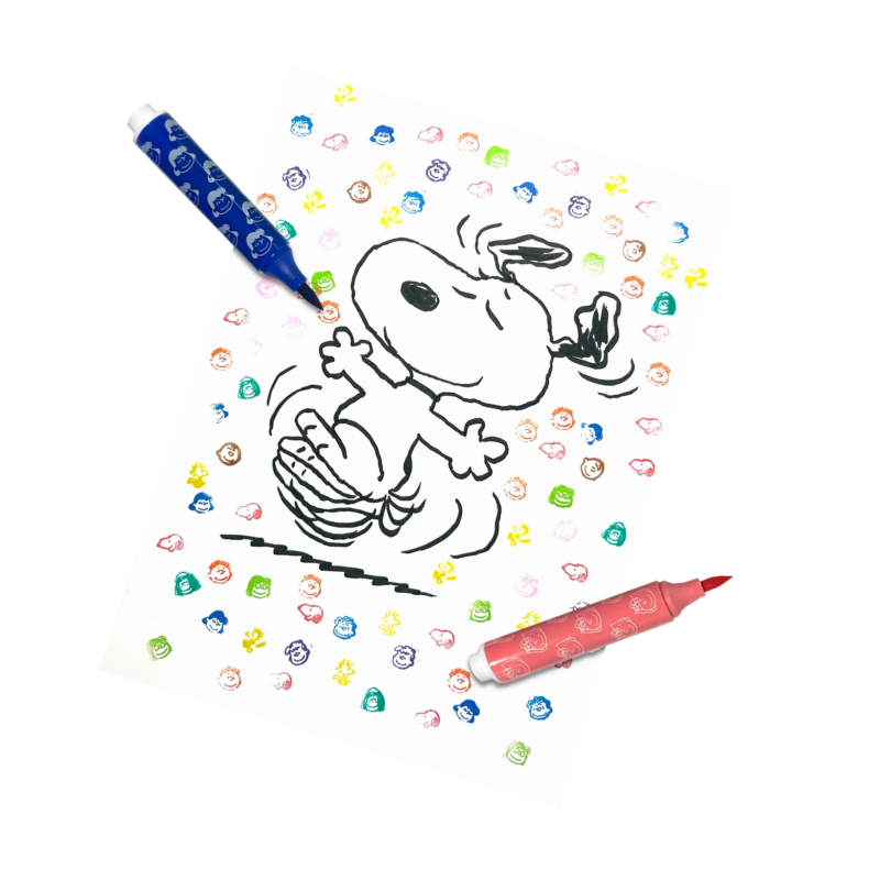 Ooly Peanuts: Double-Ended Brush & Stamp Markers available at Blossom