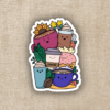 Wildly Enough Coffee Doodle Pile Sticker