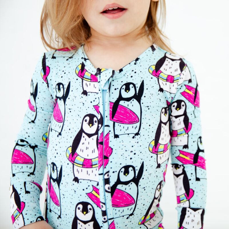 License To Chill Penguin Bamboo Viscose Convertible Footie from Dreamiere