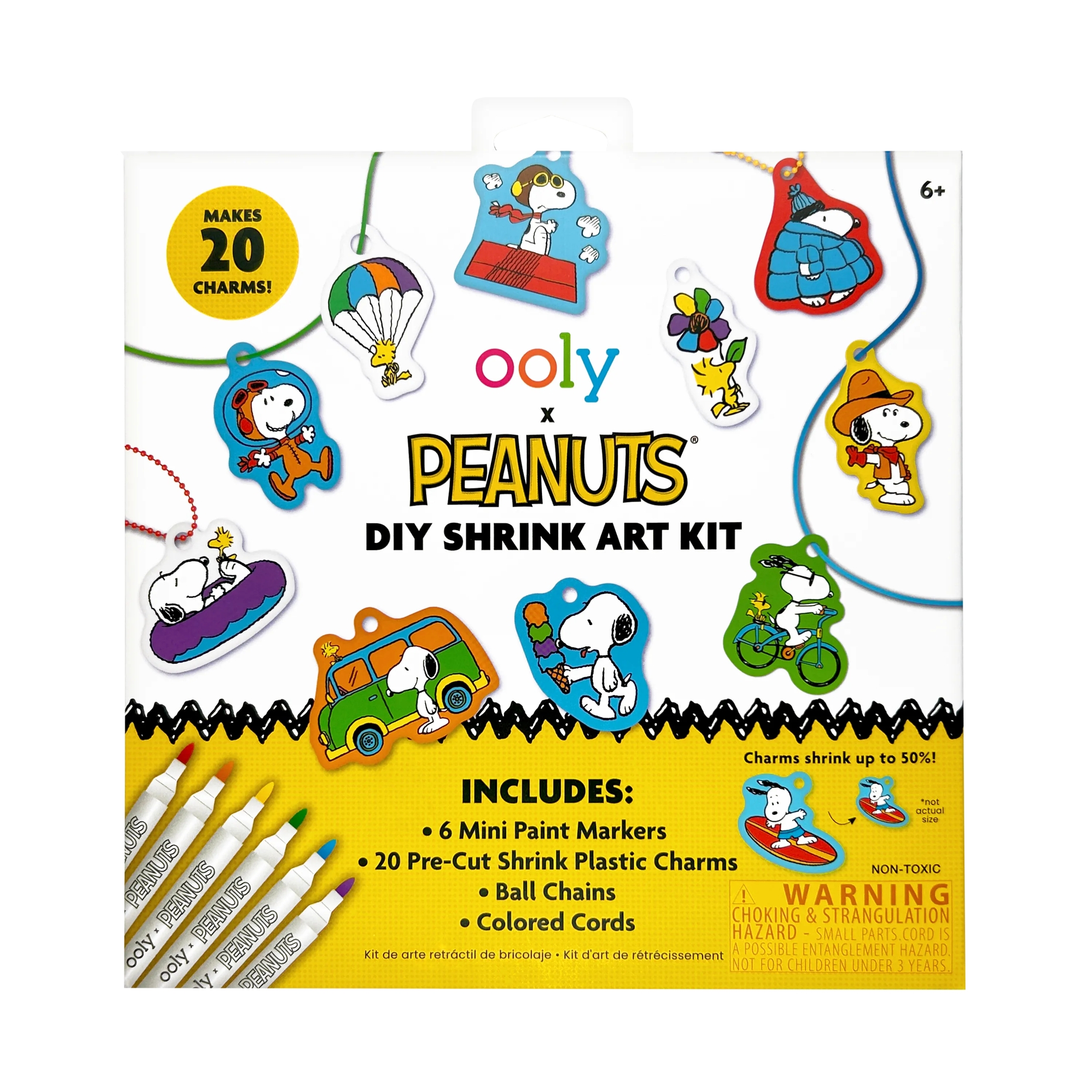 Ooly Peanuts DIY Shrink Art Kit