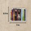 Nostalgic YA Fantasy (90s/Early 2000s) Book Stack Sticker from Wildly Enough