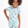 Birdie Bean Jagger Bamboo Viscose Short Sleeve And Shorts Pajama Set