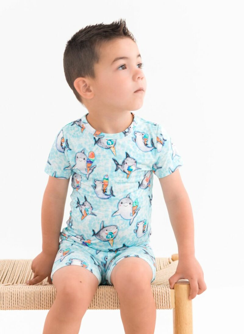 Jagger Bamboo Viscose Short Sleeve And Shorts Pajama Set from Birdie Bean