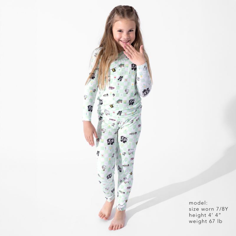 Minecraft Sleep Repeat Bamboo Viscose Pajamas from Bellabu Bear