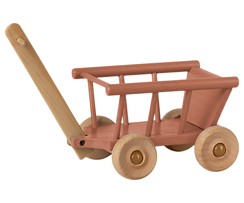 Maileg Wagon In Dusty Rose