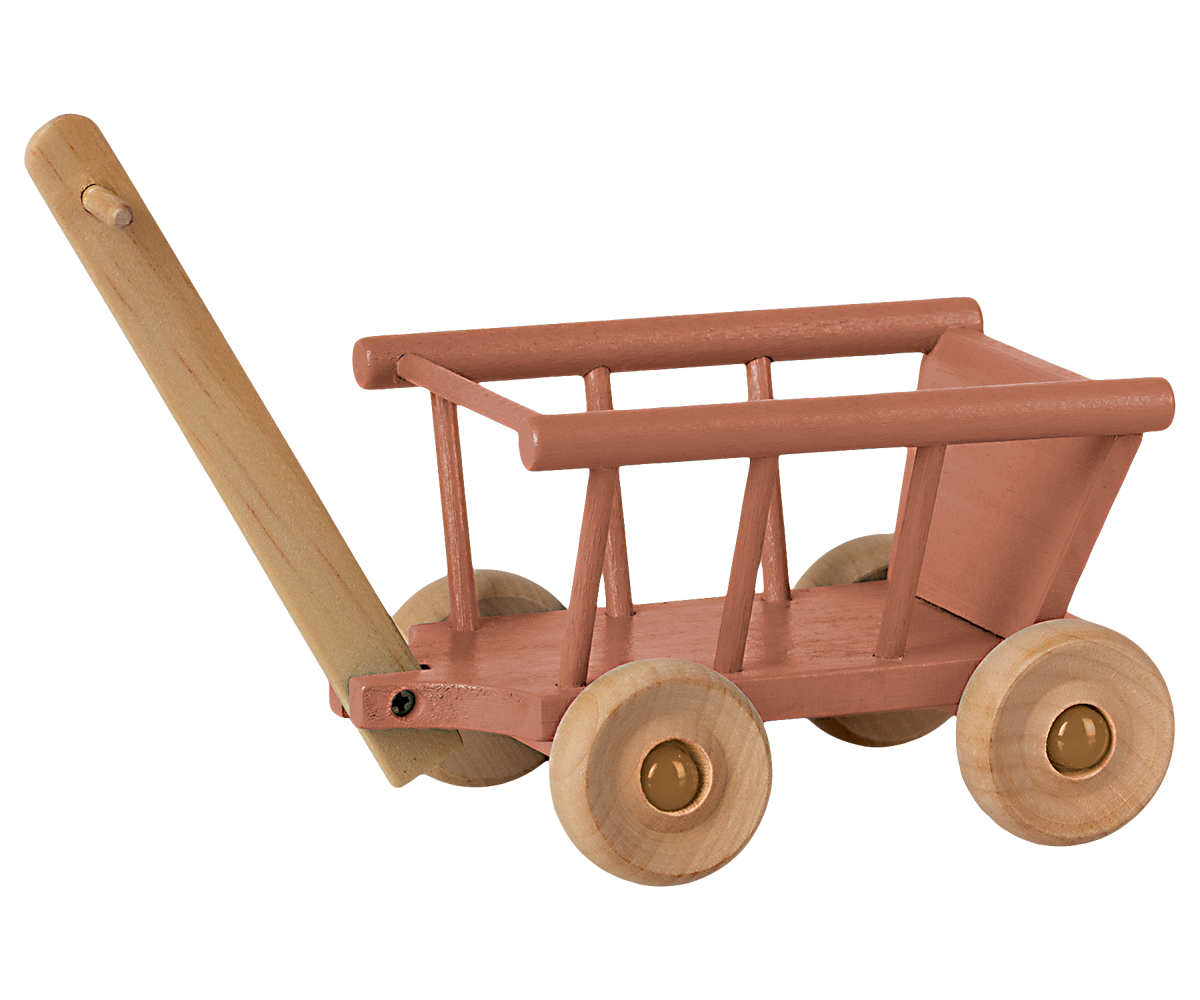 Maileg Wagon In Dusty Rose