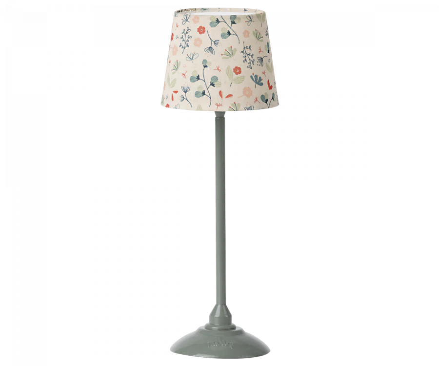 Maileg Miniature Floor Lamp in Mint