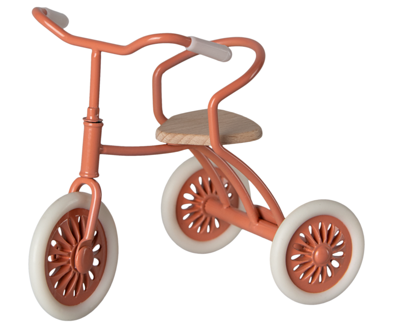 Maileg Mouse Abri à Tricycle in Coral