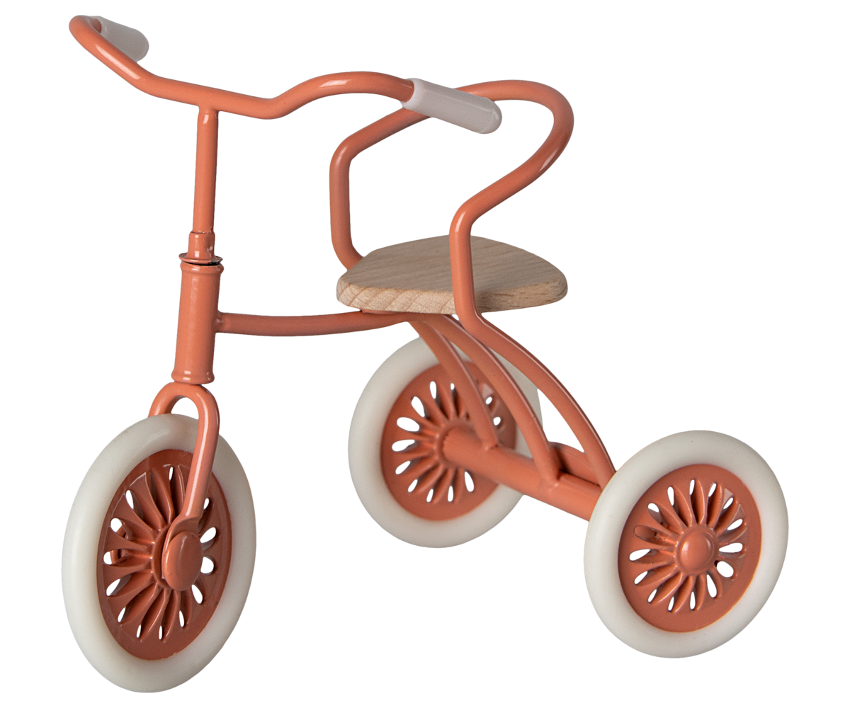 Maileg Mouse Abri à Tricycle in Coral