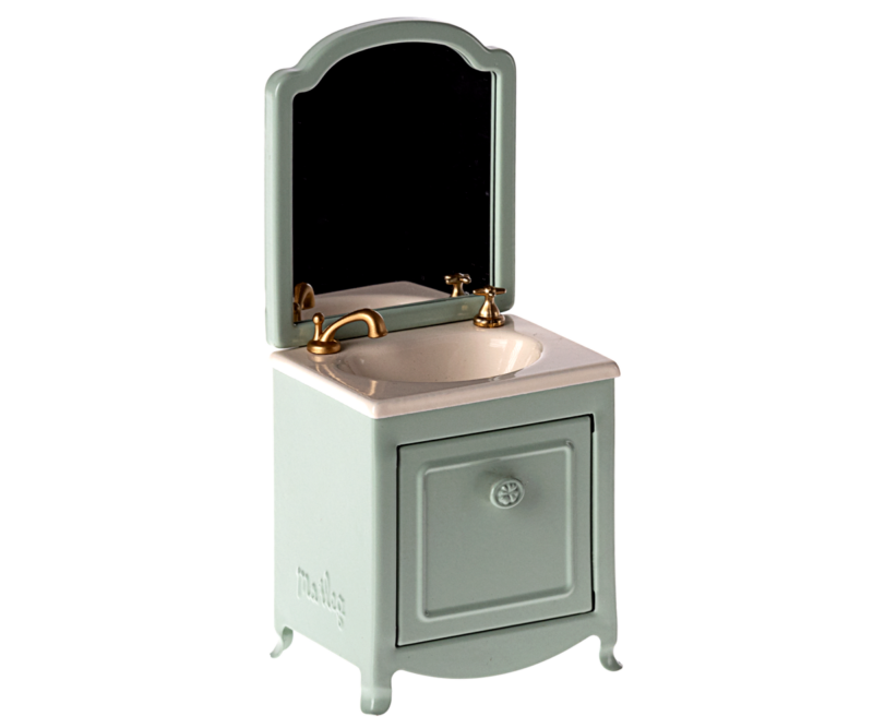 Maileg Mouse Sink Dresser In Mint