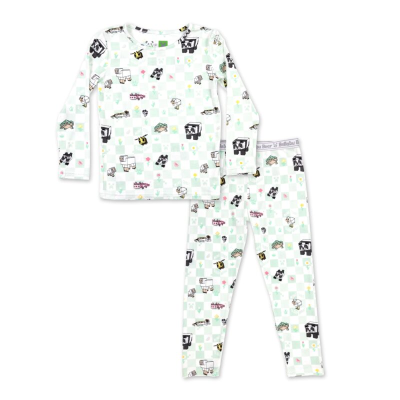 Minecraft Sleep Repeat Bamboo Viscose Pajamas